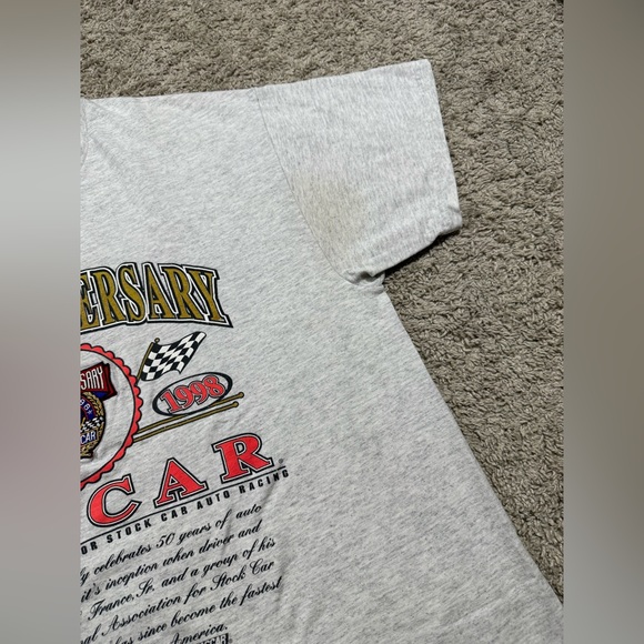 Chase Authentic NASCAR Vintage 50th Anniversary Grey Shirt Embroidered Large - Picture 4 of 6